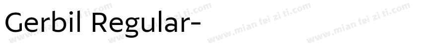 Gerbil Regular字体转换